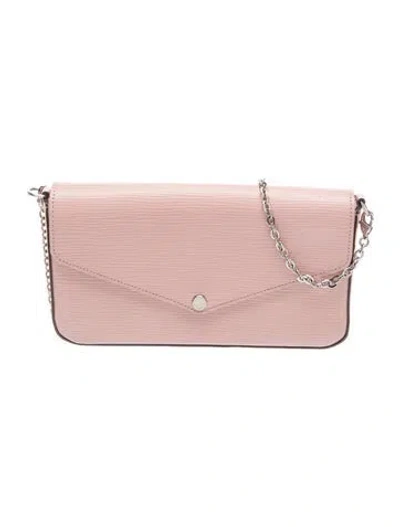 Pre-owned Louis Vuitton Lv Monogram Pochette Félicie In Pink