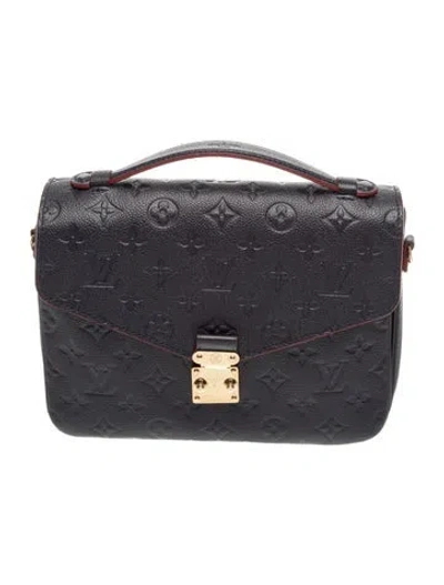 Pre-owned Louis Vuitton Lv Monogram Pochette Métis In Blue