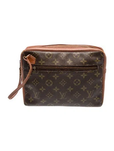 Pre-owned Louis Vuitton Lv Monogram Pochette Sport In Brown