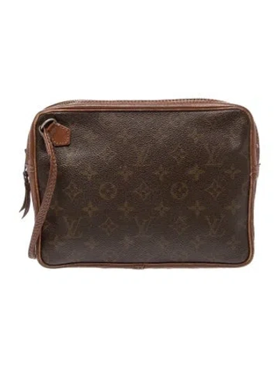 Pre-owned Louis Vuitton Lv Monogram Pochette Sport In Brown