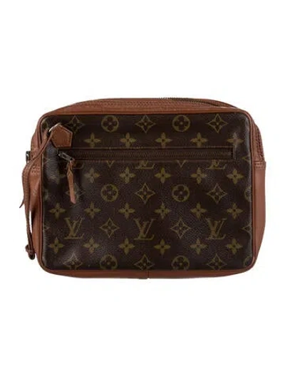 Pre-owned Louis Vuitton Lv Monogram Pochette Sport Vintage In Brown