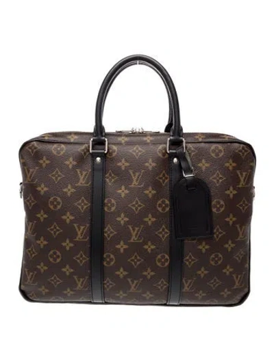 Pre-owned Louis Vuitton Lv Monogram Porte-documents In Multicolor