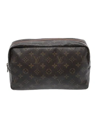 Pre-owned Louis Vuitton Lv Monogram Pouch In Neutral