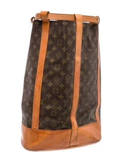 Pre-owned Louis Vuitton Lv Monogram Randonnee Gm Vintage In Brown