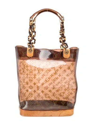 Pre-owned Louis Vuitton Lv Monogram Sac Ambre Mm Vintage In Brown