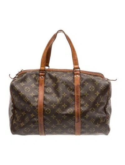 Pre-owned Louis Vuitton Lv Monogram Sac Souple 35 In Brown