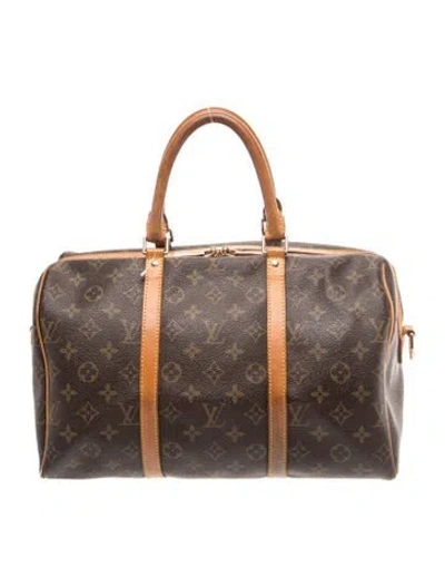 Pre-owned Louis Vuitton Lv Monogram Sac Souple 35 Vintage In Brown