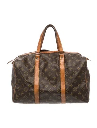 Pre-owned Louis Vuitton Lv Monogram Sac Souple 35 Vintage In Brown