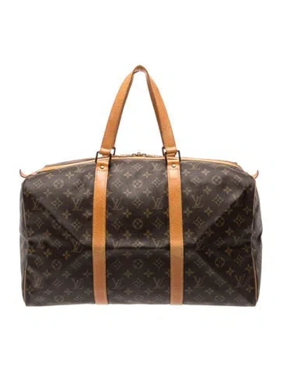 Pre-owned Louis Vuitton Lv Monogram Sac Souple 45 In Brown