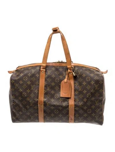 Pre-owned Louis Vuitton Lv Monogram Sac Souple 45 Vintage In Brown