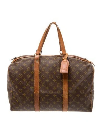 Pre-owned Louis Vuitton Lv Monogram Sac Souple 45 Vintage In Brown