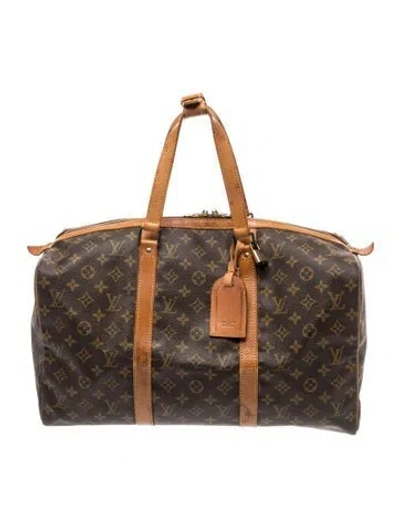 Pre-owned Louis Vuitton Lv Monogram Sac Souple 45 Vintage In Brown