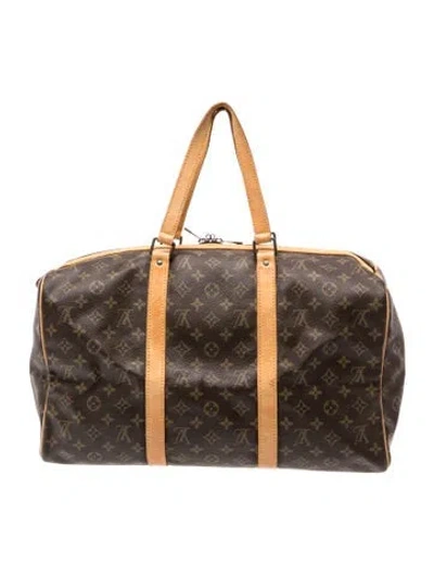 Pre-owned Louis Vuitton Lv Monogram Sac Souple In Brown