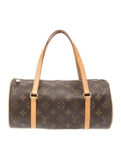 Pre-owned Louis Vuitton Lv Monogram Sac Souple In Brown
