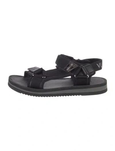 Pre-owned Louis Vuitton Lv Monogram Sandals In Black