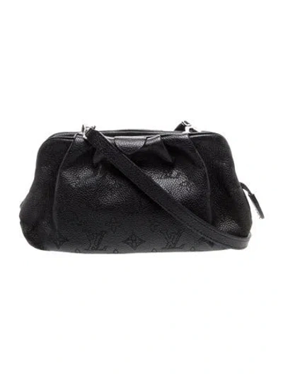 Pre-owned Louis Vuitton Lv Monogram Scala Pouch Mini In Black