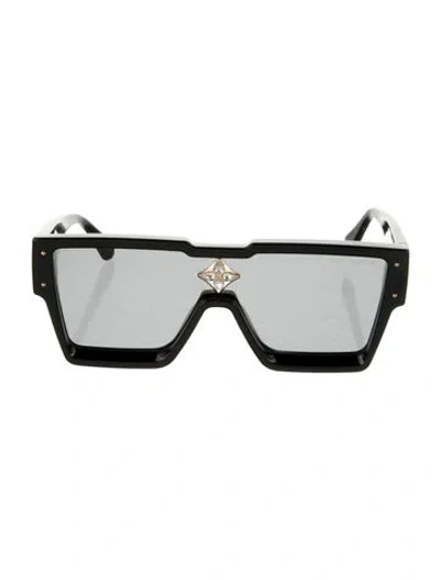 Pre-owned Louis Vuitton Lv Monogram Shield Sunglasses In Black