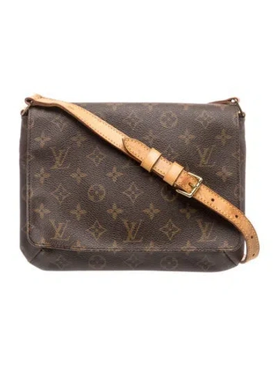 Pre-owned Louis Vuitton Lv Monogram Shoulder Bag In Brown