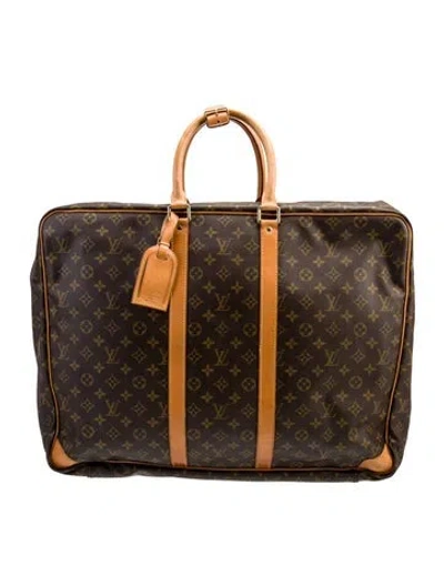 Pre-owned Louis Vuitton Lv Monogram Sirius Suitcase 55 In Brown