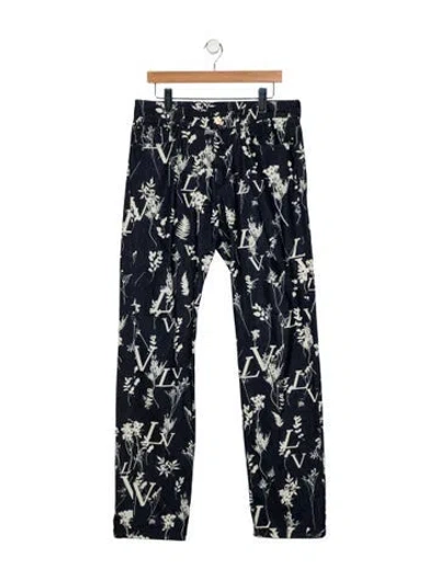 Pre-owned Louis Vuitton Lv Monogram Skinny Jeans In Multi