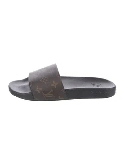 Pre-owned Louis Vuitton Lv Monogram Slides In Multi