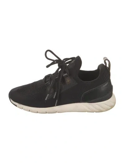 Pre-owned Louis Vuitton Lv Monogram Sneakers In Black