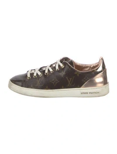 Pre-owned Louis Vuitton Lv Monogram Sneakers In Brown