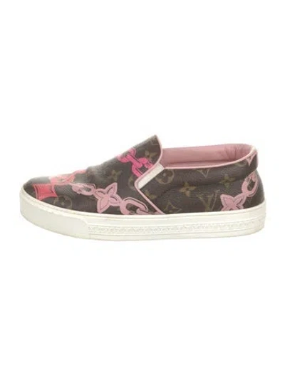 Pre-owned Louis Vuitton Lv Monogram Sneakers In Multi