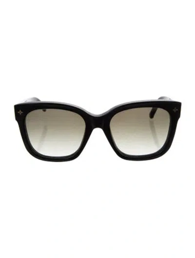 Pre-owned Louis Vuitton Lv Monogram Square Sunglasses In Black