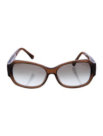Pre-owned Louis Vuitton Lv Monogram Square Sunglasses In Brown