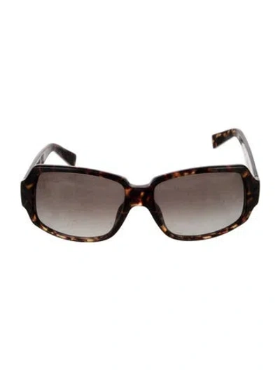 Pre-owned Louis Vuitton Lv Monogram Square Sunglasses In Brown
