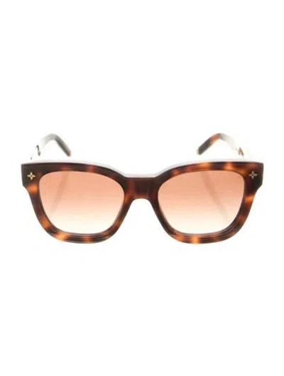 Pre-owned Louis Vuitton Lv Monogram Square Sunglasses In Brown