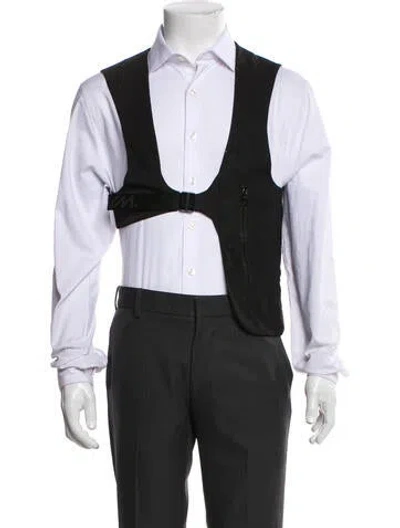 Pre-owned Louis Vuitton Lv Monogram Suit Vest In Black