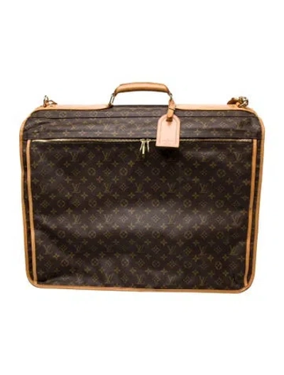 Pre-owned Louis Vuitton Lv Monogram Suitcase Vintage In Brown