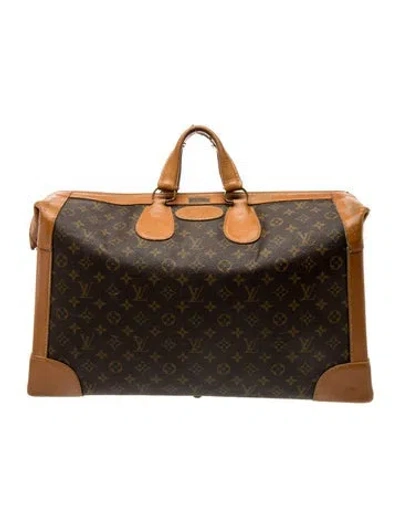 Pre-owned Louis Vuitton Lv Monogram Suitcase Vintage In Brown