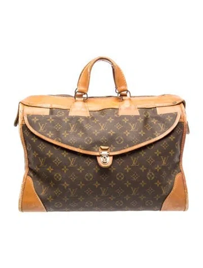 Pre-owned Louis Vuitton Lv Monogram Suitcase Vintage In Brown