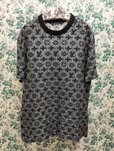 Pre-owned Louis Vuitton Lv Monogram Tee In Black