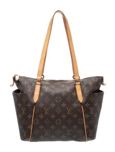 Pre-owned Louis Vuitton Lv Monogram Totally Pm In Brown