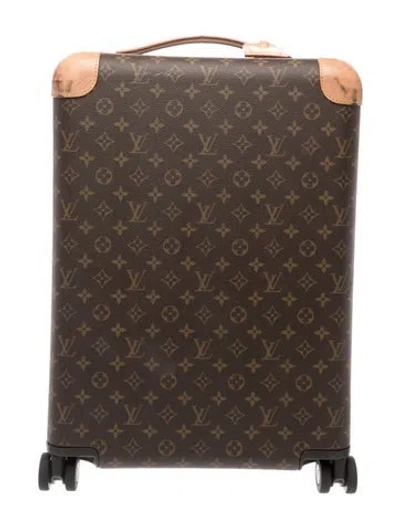 Pre-owned Louis Vuitton Lv Monogram Travel Suitcase In Brown
