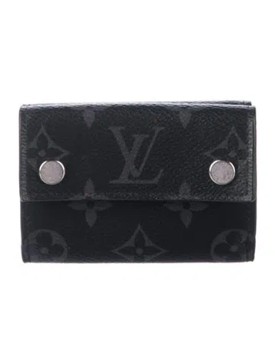 Pre-owned Louis Vuitton Lv Monogram Trifold Wallet In Black