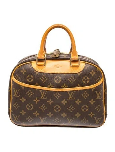 Pre-owned Louis Vuitton Lv Monogram Trouville In Brown