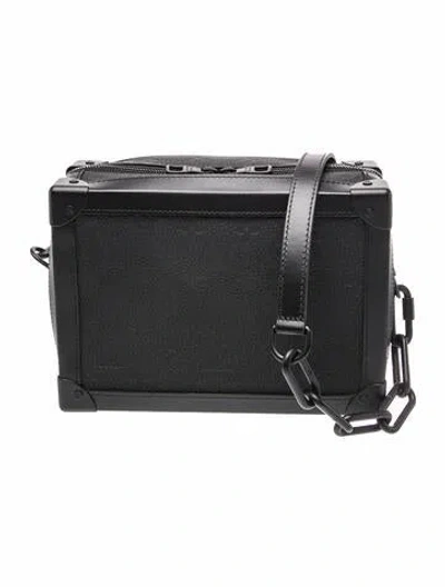 Pre-owned Louis Vuitton Lv Monogram Twice In Black