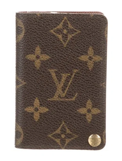 Pre-owned Louis Vuitton Lv Monogram Wallet In Brown