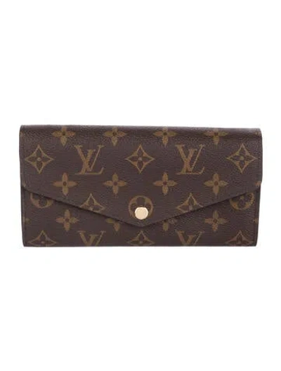 Pre-owned Louis Vuitton Lv Monogram Wallet In Brown