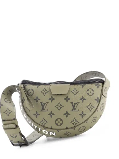 Pre-owned Louis Vuitton Lv Moon Monogram Canvas Crossbody Bag In Green