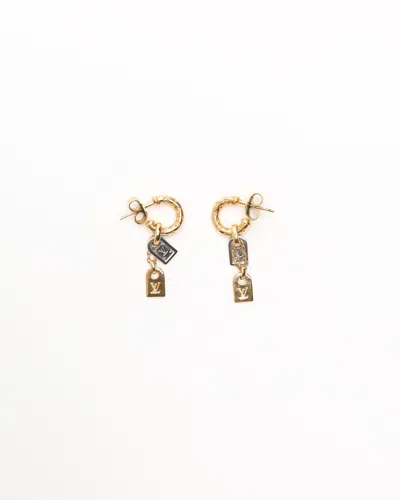 Pre-owned Louis Vuitton Lv Nanogramme Earrings
