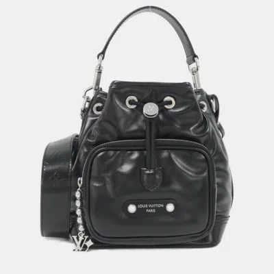 Pre-owned Louis Vuitton Lv Night Noe Cargo Shoulder Bag In Black