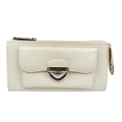 Pre-owned Louis Vuitton Lv Off White Epi Leather Coin Purse/coin Case ()