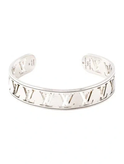 Pre-owned Louis Vuitton Lv Open Cuff Bracelet, 6.5" In Multi