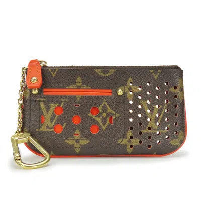 Pre-owned Louis Vuitton Lv Orange Orange Monogram Coin Purse/coin Case ()